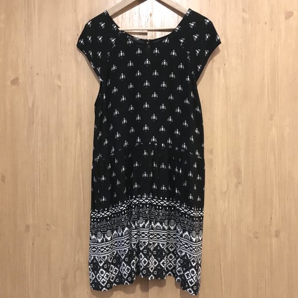 MINKPINK Native Nights Thunderbird Babydoll Rayon Dress - Picture 3 of 16